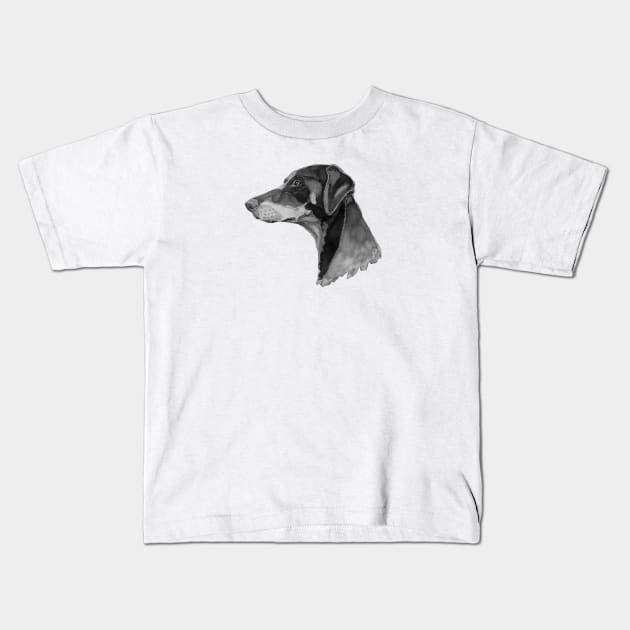 Doberman Kids T-Shirt by doggyshop